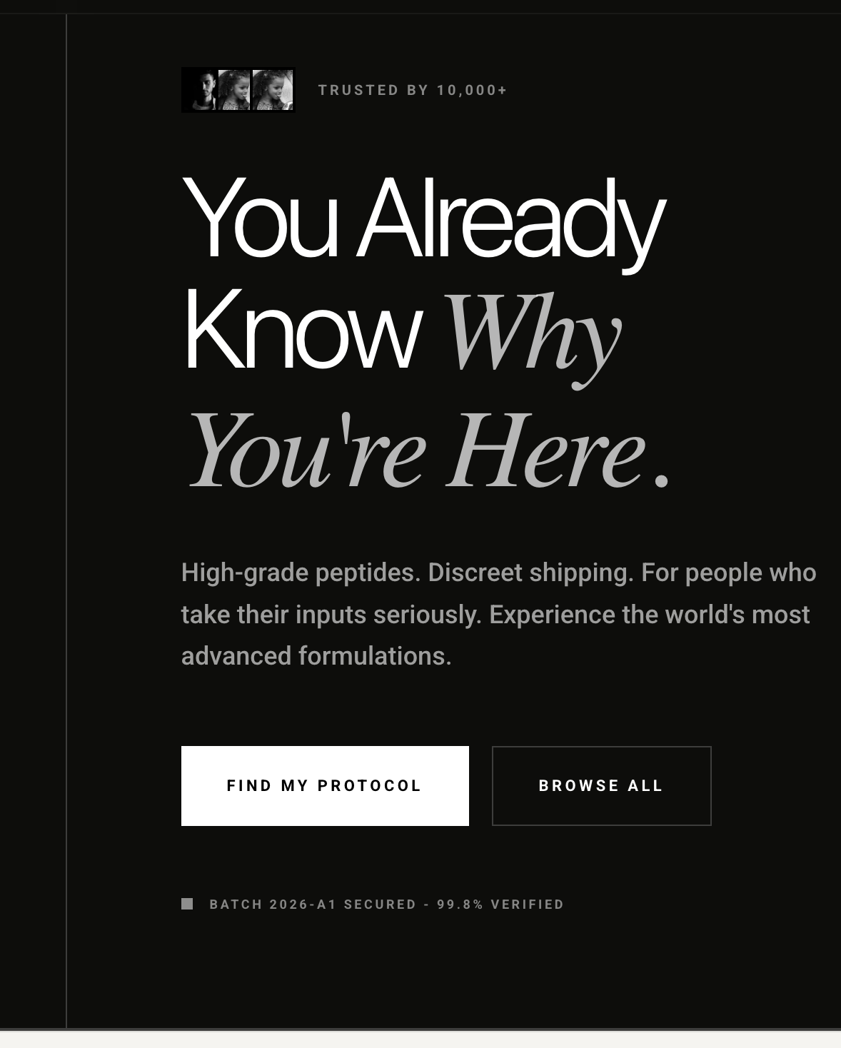 Premium dark brand creative with a sharper high-value offer presentation.